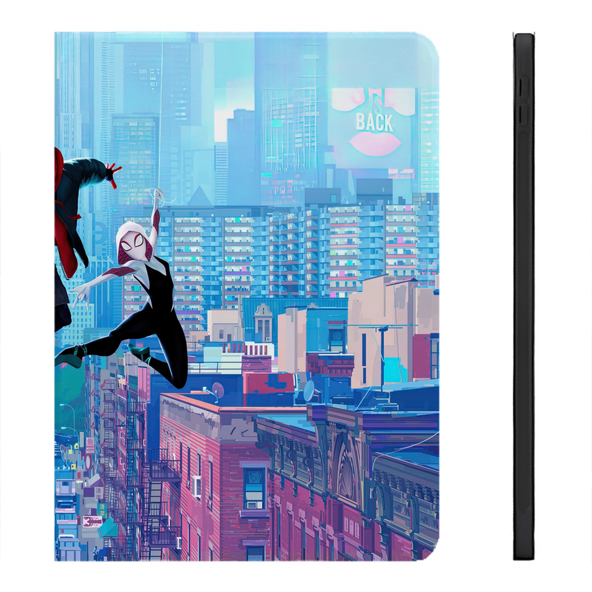Spider Man スパイダーマン IPadケース ペンホルダー付き ブックスタイルデザイン